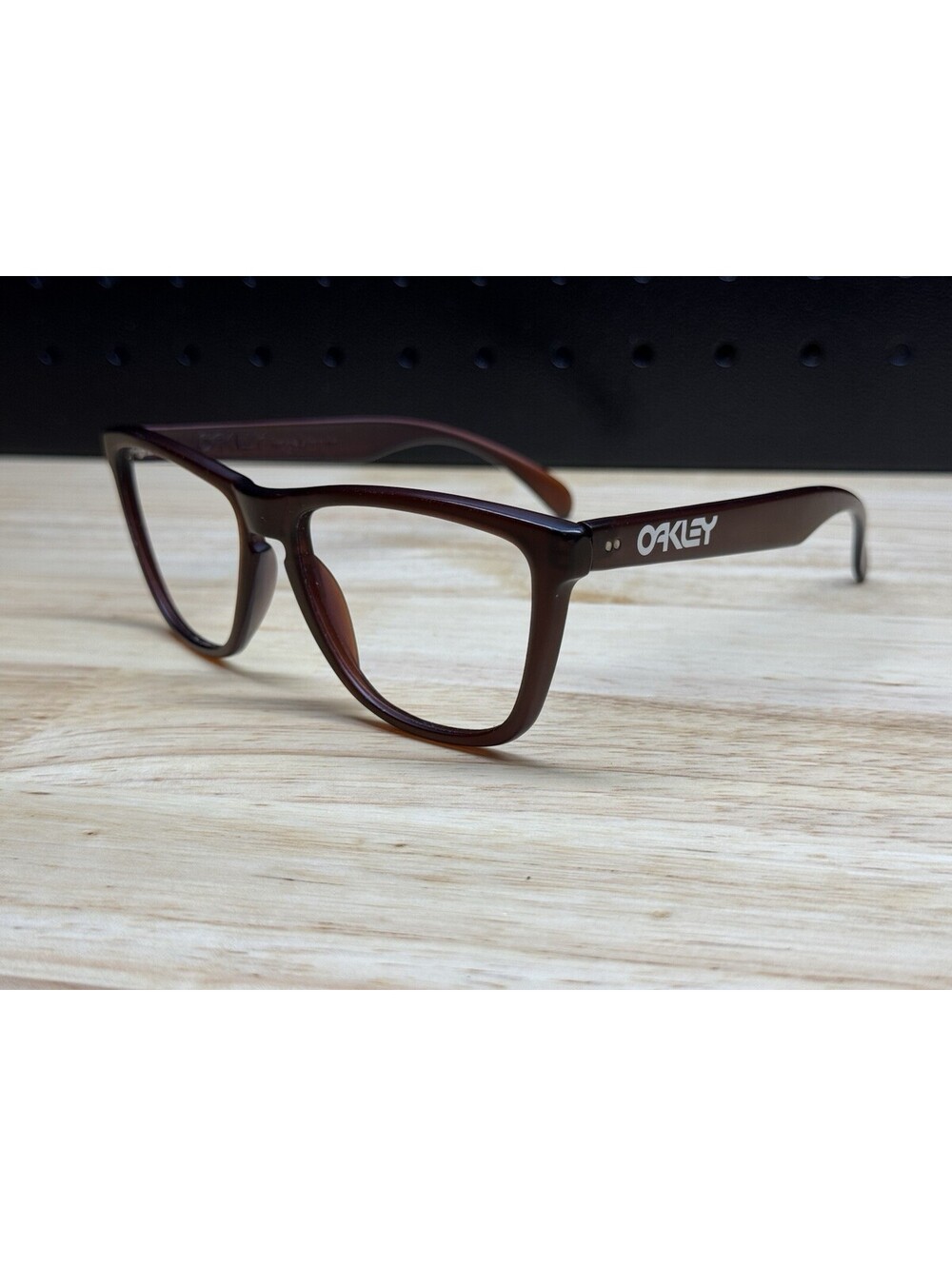 Oakley Y2K Frogskins Sunglasses 1st Generation Brown Vintage *Frames Only *Read
